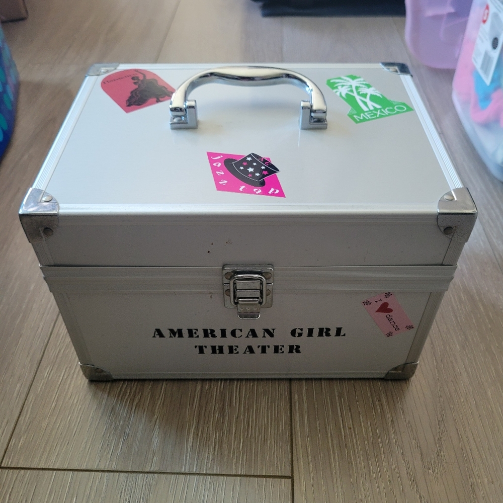 American Girl Theater Silver Colored Storage Box